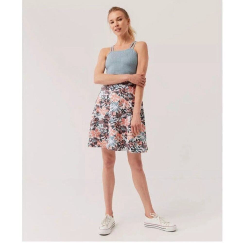 PACT Fit and Flare Mini Dress Floral